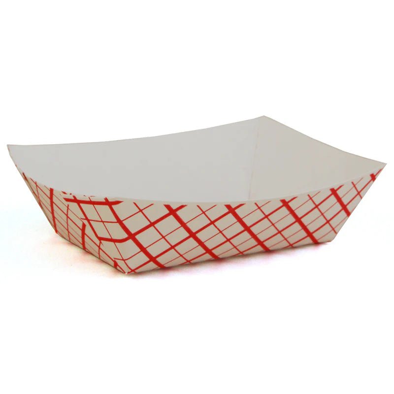 2LB FOOD TRAY RED TRIANGLE (1000CT) - Aladdin Enterprise Inc